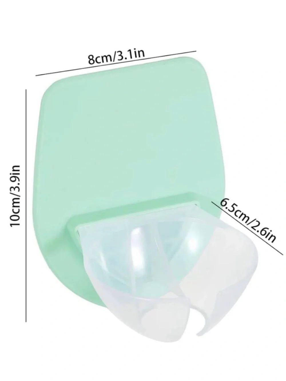 Bath Wine Glass Holder - Seafoam Green